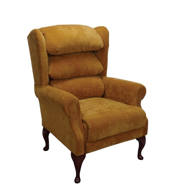 The Windsor in mustard, three-quarter view