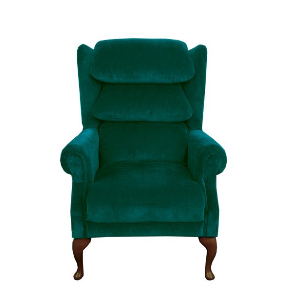 The Windsor in teal, front view