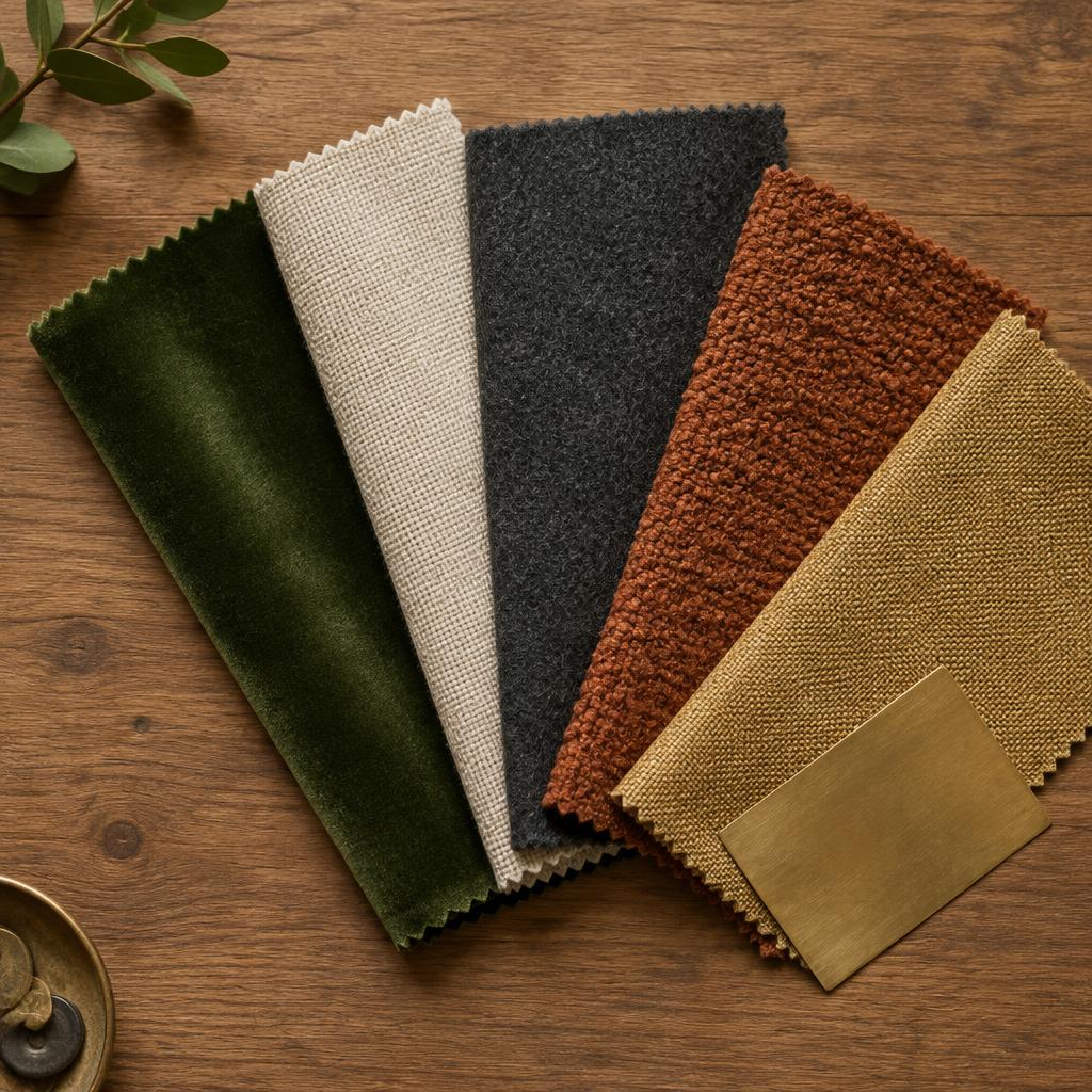 Upholstery textures and colour inspiration
